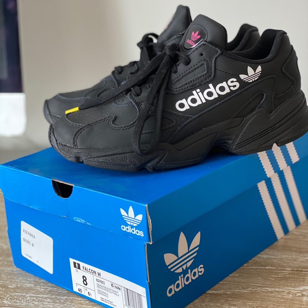 Adidas Falcon sneakers worn once